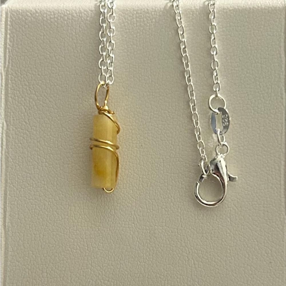 Gold and Silver Pendant Necklace